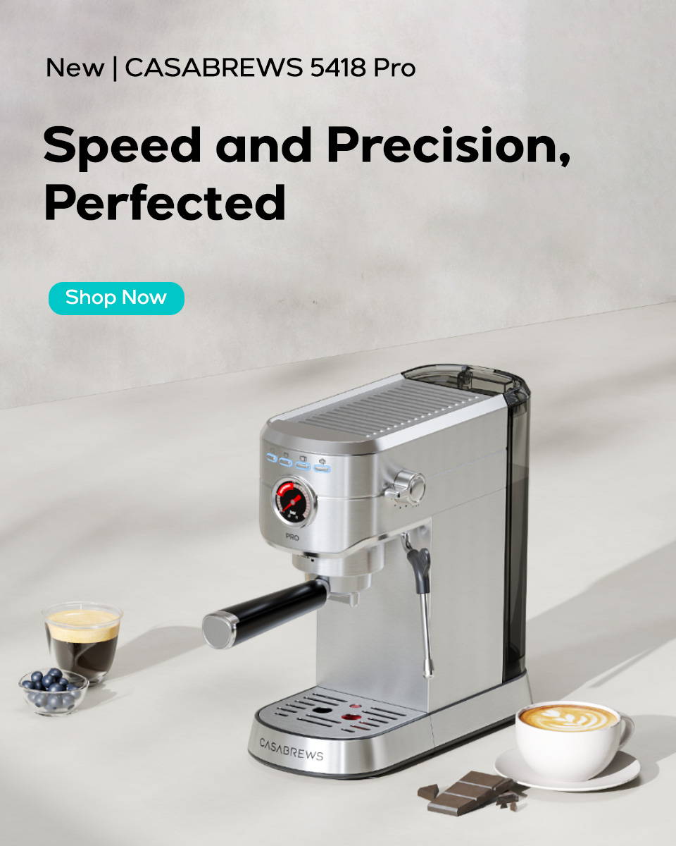 5418 PRO Espresso Machine | 5-Second Instant Heat, Café-Style at